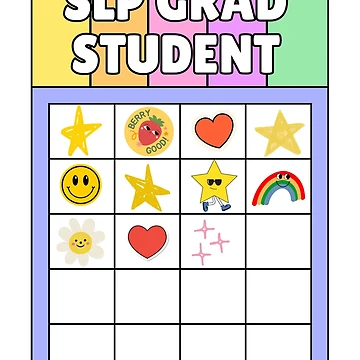 Artwork thumbnail, SLP Grad Sticker Chart by More-Than-R