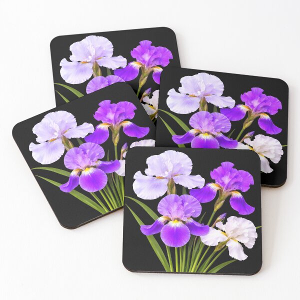 Item preview, Elegant Blooming Bearded Iris Bouquet Shapes Mania designed and sold by Shapes-Mania.