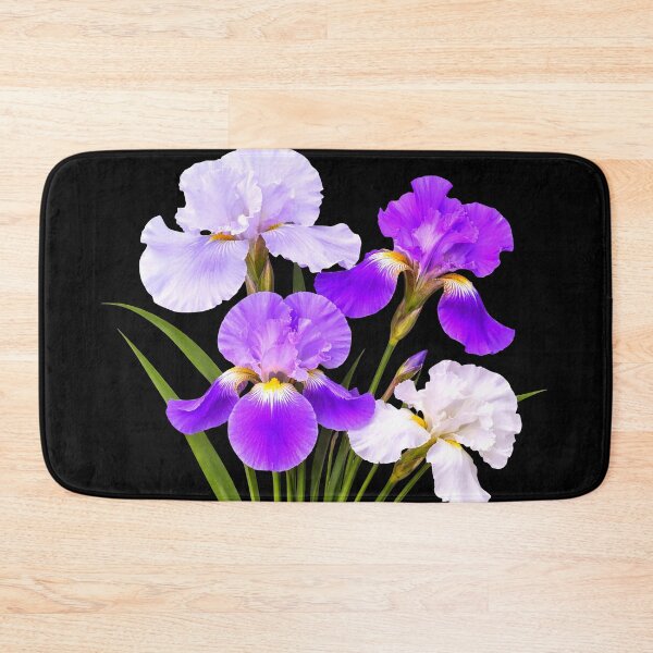Item preview, Elegant Blooming Bearded Iris Bouquet Shapes Mania designed and sold by Shapes-Mania.