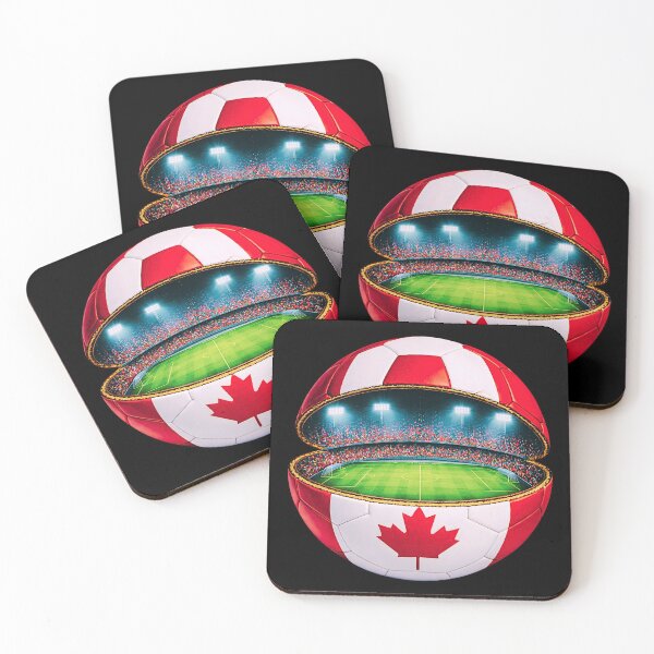 Item preview, Canada Soccer Stadium Ball Design  designed and sold by FunToTheFullest.