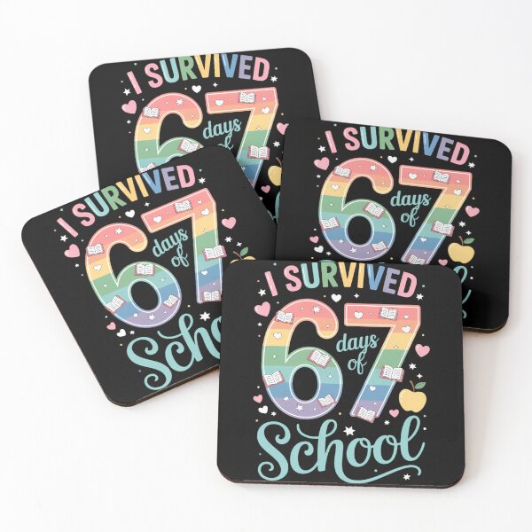 Item preview, 100 Days of School I Survived 67 Days of School Teacher 67 designed and sold by TyraYoung.