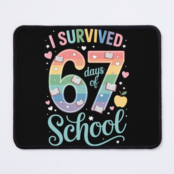Item preview, 100 Days of School I Survived 67 Days of School Teacher 67 designed and sold by TyraYoung.