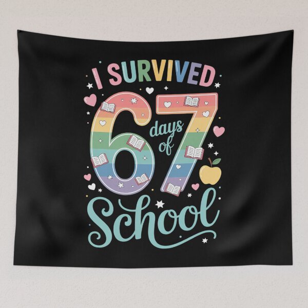 Item preview, 100 Days of School I Survived 67 Days of School Teacher 67 designed and sold by TyraYoung.