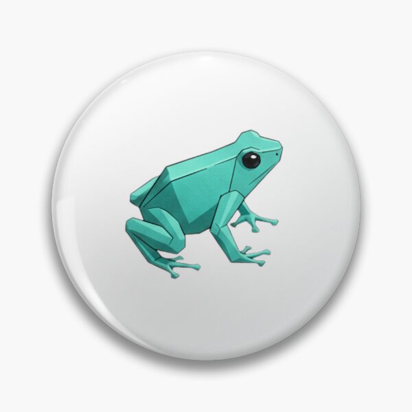 Item preview, Turquoise Frog Sticker – Minimalist Aqua Green Frog Design for Lovers of Simplicity designed and sold by bsbd-action.