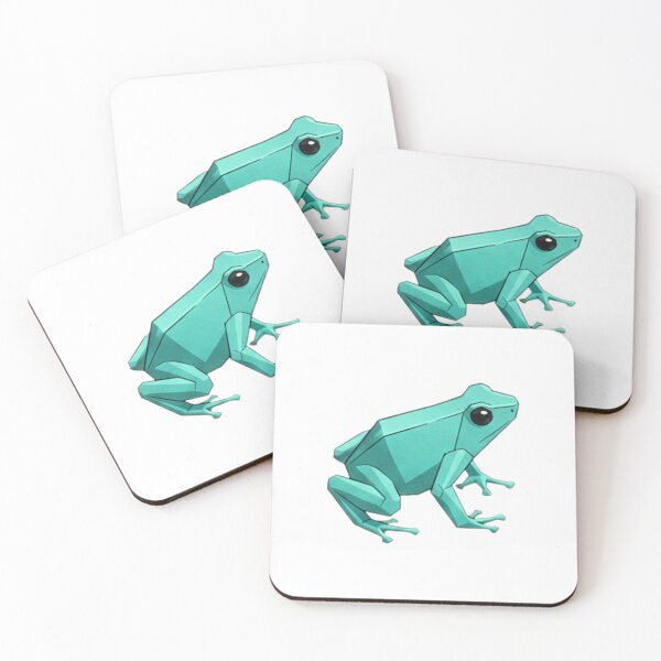 Item preview, Turquoise Frog Sticker – Minimalist Aqua Green Frog Design for Lovers of Simplicity designed and sold by bsbd-action.