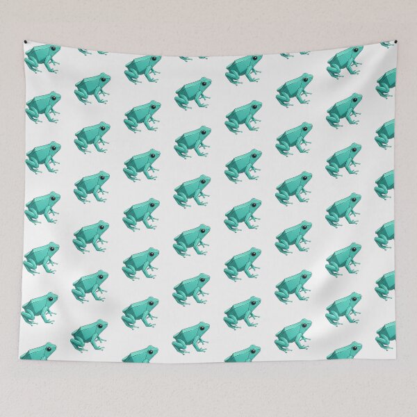 Item preview, Turquoise Frog Sticker – Minimalist Aqua Green Frog Design for Lovers of Simplicity designed and sold by bsbd-action.