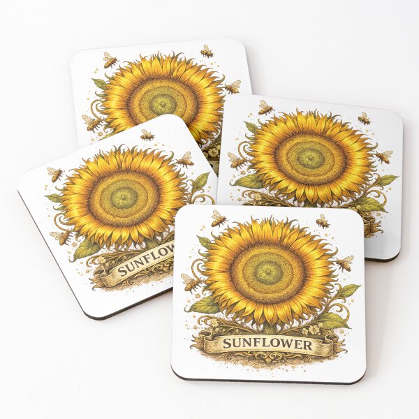 Item preview, Sunflower Vintage Botanical Illustration Nature Lovers designed and sold by RickE.