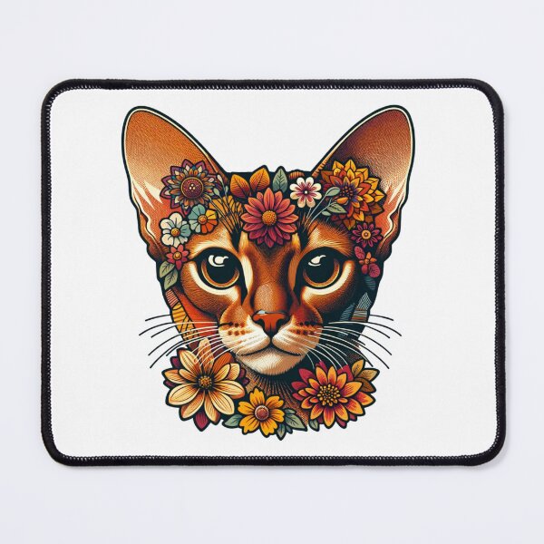 Item preview, Floral Kitty Cute Cat Illustration Boho Flower Crown Design designed and sold by SimpliVibe.