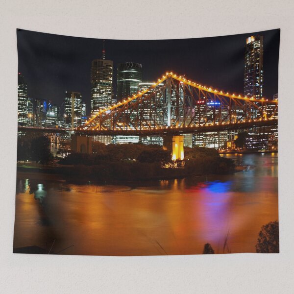 Artikelvorschau, Storey Bridge von Wilson Outlook Reserve angesehen. entworfen und verkauft von W E NIXON PHOTOGRAPHY.