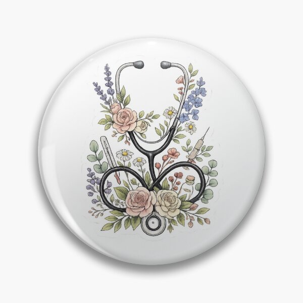 Item preview, Floral Stethoscope Design designed and sold by Lunarifinds .