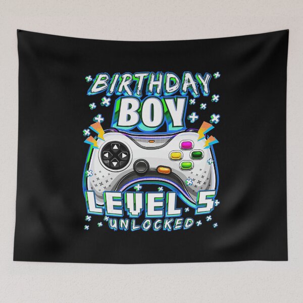 Item preview, Level 5 Unlocked Gamer Birthday Boy Gaming designed and sold by FGTV2021.