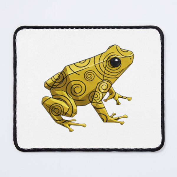 Item preview, Yellow Hypnotic Frog Sticker – Illustration of a Frog with Spirals for Abstract Art Lovers designed and sold by bsbd-action.