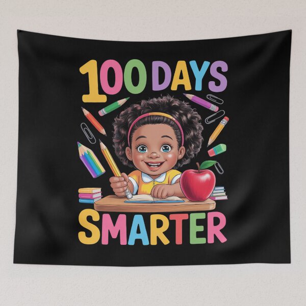 Item preview, 100 Days of School Afro Girl Kids 100th Day Teacher designed and sold by TyraYoung.