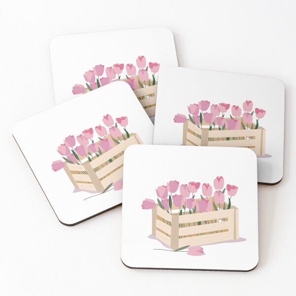Item preview, Pastel Pink Tulip Basket Aesthetic designed and sold by AsterGlow.