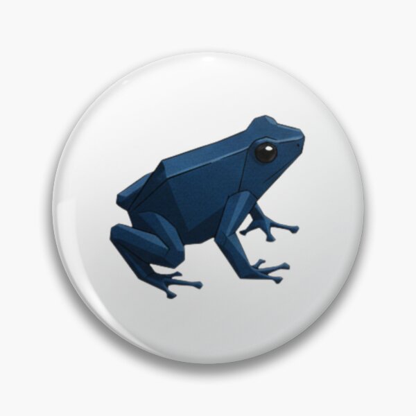 Item preview, Deep Blue Frog Sticker – Elegant Blue Frog Illustration for Sea Lovers designed and sold by bsbd-action.
