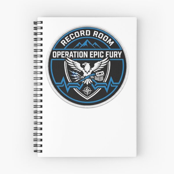 Item preview, Diseño de insignia redonda de la Operación Furia Épica para la sala de registros designed and sold by IRON WINGS /USAF.