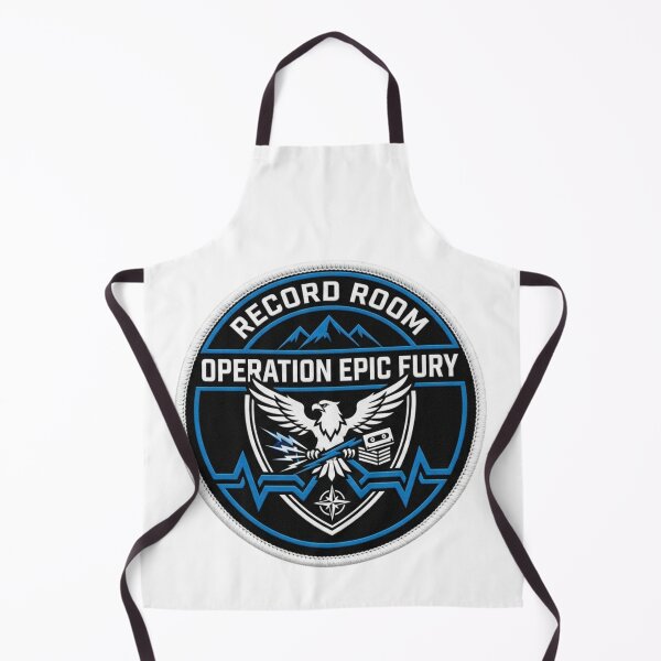 Item preview, Record room Operation Epic Fury Round Badge Design designed and sold by Combat Skies.
