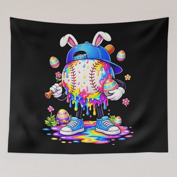 Item preview, Easter Bunny Baseball Drip Colorful  designed and sold by miaa-artistshop.