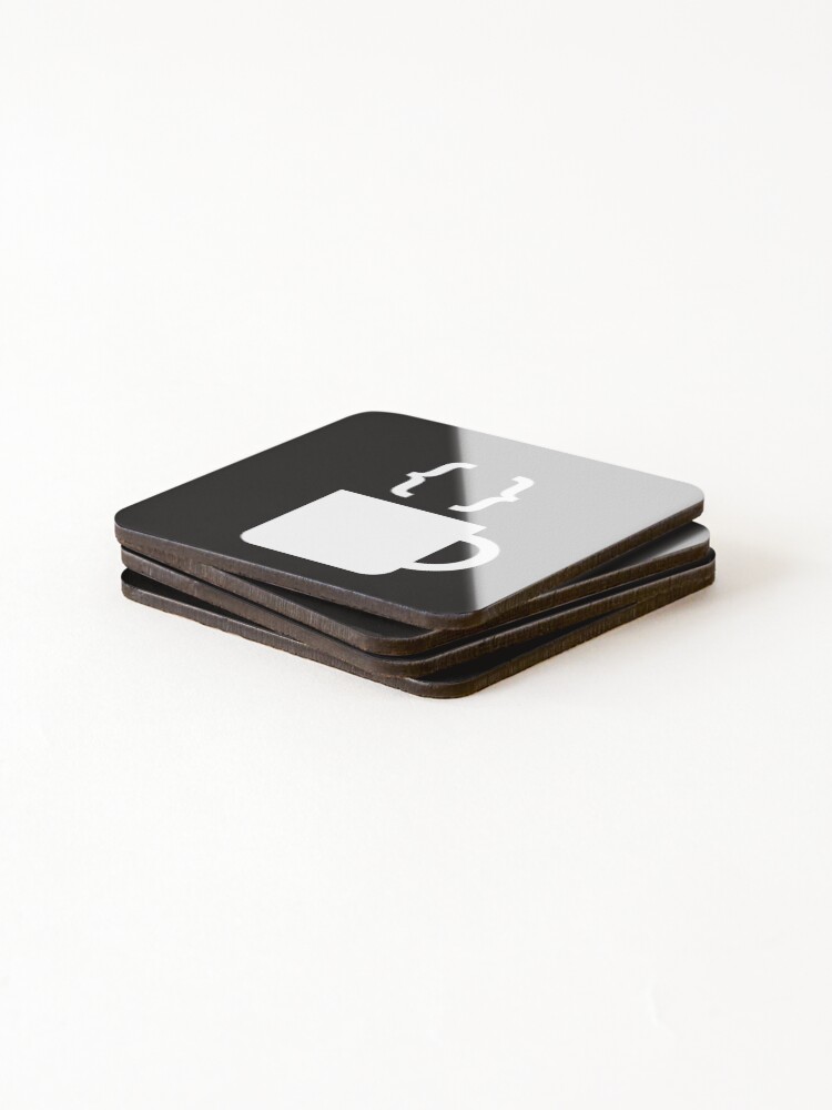 Thumbnail 4 of 5, Coasters (Set of 4), Coffee Mug Coding Syntax Icon designed and sold by Amazing-Gadgets.
