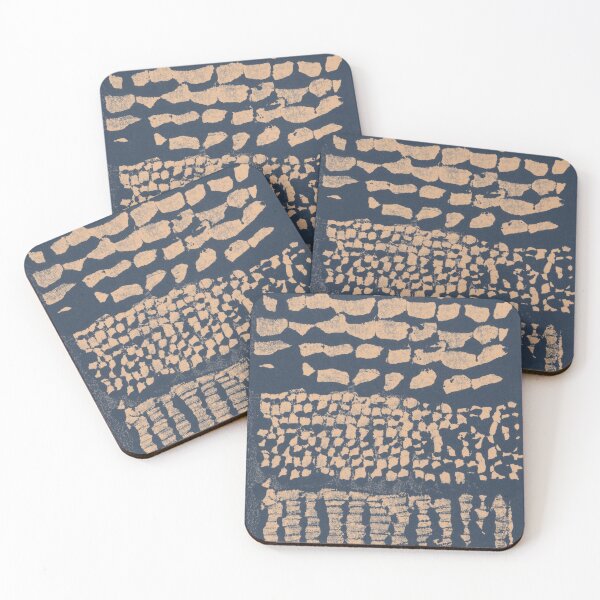 Item preview, Three Grains Textured Monoprint - Dusk + Melon designed and sold by Irene Estelle.