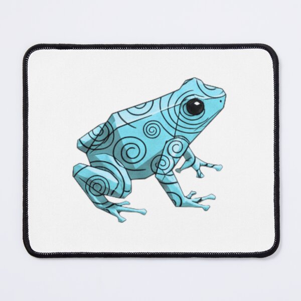 Item preview, Light Blue Spiral Frog Sticker – Light Blue Frog Design with Patterns for Styles designed and sold by bsbd-action.