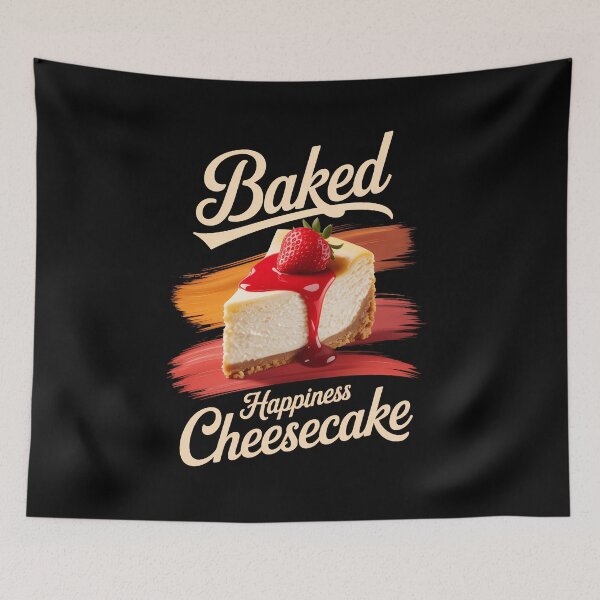 Item preview, Baked Happiness Cheese Cake Strawberry Cheesecake Day designed and sold by TyraYoung.