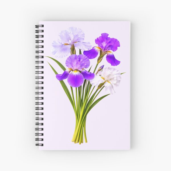 Item preview, Elegant Blooming Bearded Iris Bouquet  on White Shapes Mania designed and sold by Shapes-Mania.
