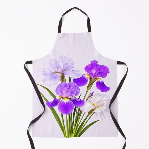 Item preview, Elegant Blooming Bearded Iris Bouquet  on White Shapes Mania designed and sold by Shapes-Mania.