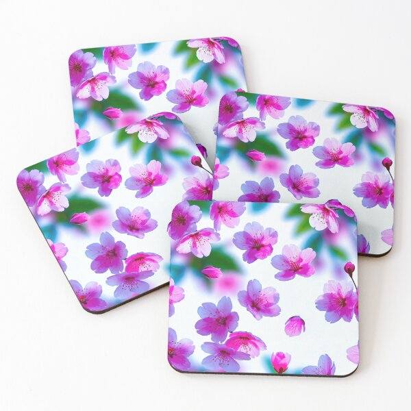 Item preview, Falling Magenta Hot Pink Sakura Cherry Blossom Flowers designed and sold by MaisonMaroMara.