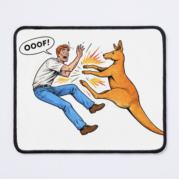 Item preview, Kangaroo Fight Cartoon Vintage Humor Design Animal Lovers designed and sold by RickE.