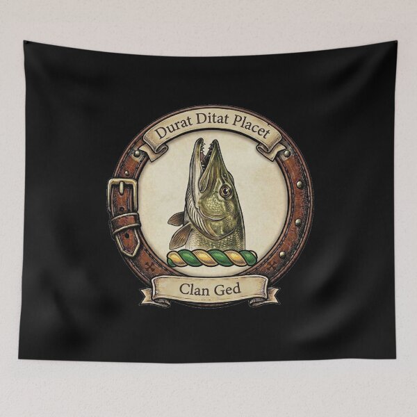 Item preview, Clan Ged Crest designed and sold by BagTown Clans.