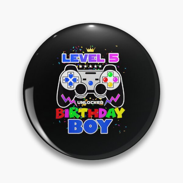 Item preview, Level 5 Unlocked Gamer Birthday Boy Level Up designed and sold by FGTV2021.