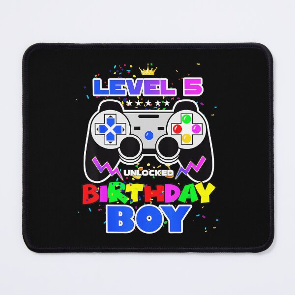 Item preview, Level 5 Unlocked Gamer Birthday Boy Level Up designed and sold by FGTV2021.