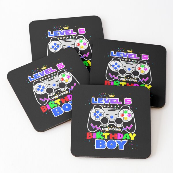Item preview, Level 5 Unlocked Gamer Birthday Boy Level Up designed and sold by FGTV2021.