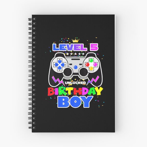 Item preview, Level 5 Unlocked Gamer Birthday Boy Level Up designed and sold by FGTV2021.