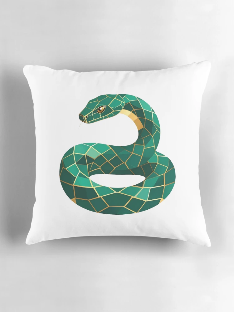 Thumbnail 3 of 4, Pillow, Geometric Python Coder Icon designed and sold by Amazing-Gadgets.