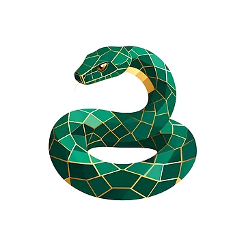 Artwork thumbnail, Geometric Python Coder Icon by Amazing-Gadgets