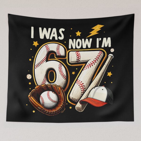 Item preview, I Was 6 Now I’m 7 Baseball Birthday Boy Funny designed and sold by miaa-artistshop.
