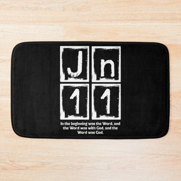 Item preview, John 1:1 - In the Beginning Was the Word - White Design  designed and sold by MoriaStore.