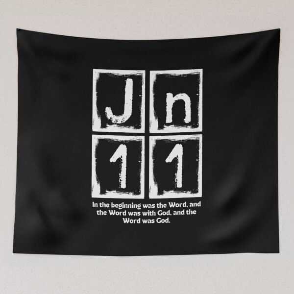Item preview, John 1:1 - In the Beginning Was the Word - White Design  designed and sold by MoriaStore.