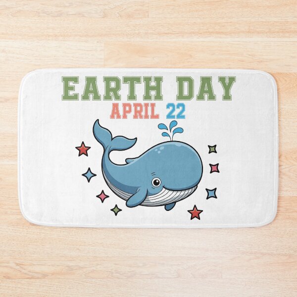 Item preview, Earth Day Cute Whale Save Ocean Environmental Design designed and sold by QuiteOrbit.