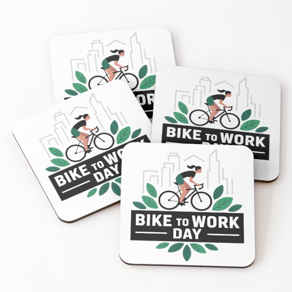 Item preview, Bike to Work Day Cycling Commute to Work designed and sold by TrinaEspinoza.