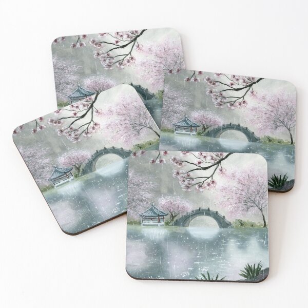 Item preview, Sakura Over Stillwater designed and sold by JilleenPaints.