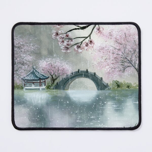 Item preview, Sakura Over Stillwater designed and sold by JilleenPaints.