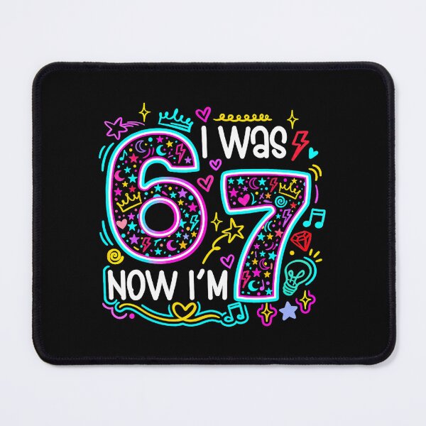 Item preview, I Was 6 Now I’m 7 Fun Birthday Doodle designed and sold by gladysenglish.