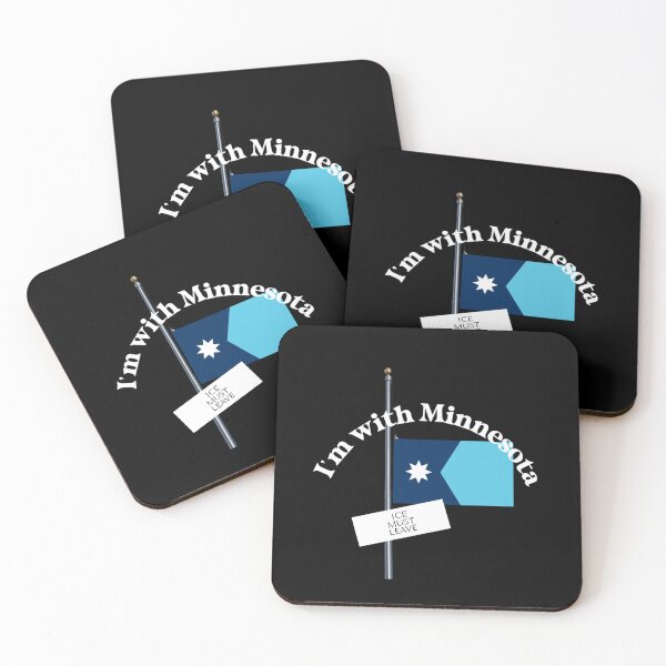 Item preview, I'M WITH MINNESOTA - light for dark backgrounds designed and sold by WheelieGdArt.