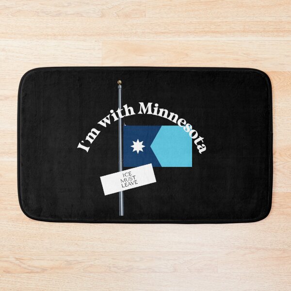 Item preview, I'M WITH MINNESOTA - light for dark backgrounds designed and sold by WheelieGdArt.