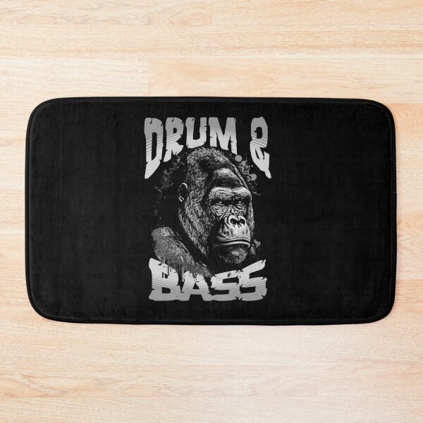 Item preview, DRUM AND BASS - Gorilla Profile (Grey)  designed and sold by Discothreadz.