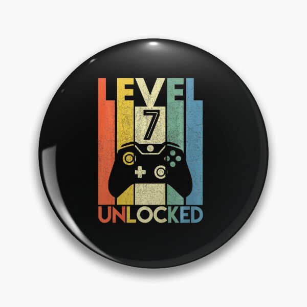 Item preview, Level 7 Unlocked Gamer Birthday Retro Gaming Style designed and sold by FGTV2021.