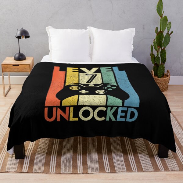 Item preview, Level 7 Unlocked Gamer Birthday Retro Gaming Style designed and sold by FGTV2021.